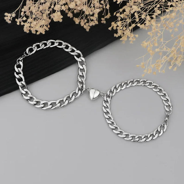 Pulseras de corazón imantadas